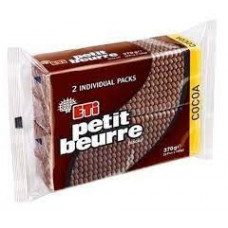 Какао печенье "ETi" Petit Beurre, 370 г (2x185г)