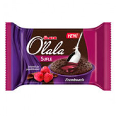 Кекс с какао и соусом из темного шоколада и малинойÜlker "Olala" 70 гр