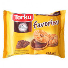 Печенье Torku "Faworimo" с шоколадным кремом 244 г