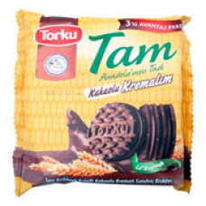 Печенье с какао и молочным кремом Torku "Tam" 3x83 гр