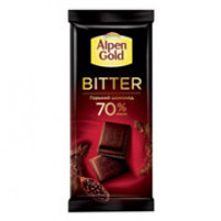 Шоколад Alpen Gold горький, 70% какао 80 гр