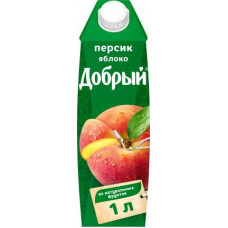 Добрый персик-яблоко 1 л