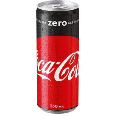 Coca-Cola zero жестяная банка 0.33 л