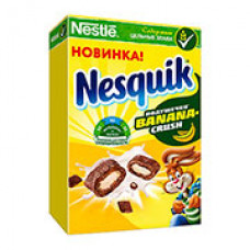 Готовый завтрак Nesquik банановые подушечки "Banana Crush" 220 гр
