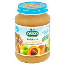 Пюре без сахара "Ovko" яблоко с персиком 190 г